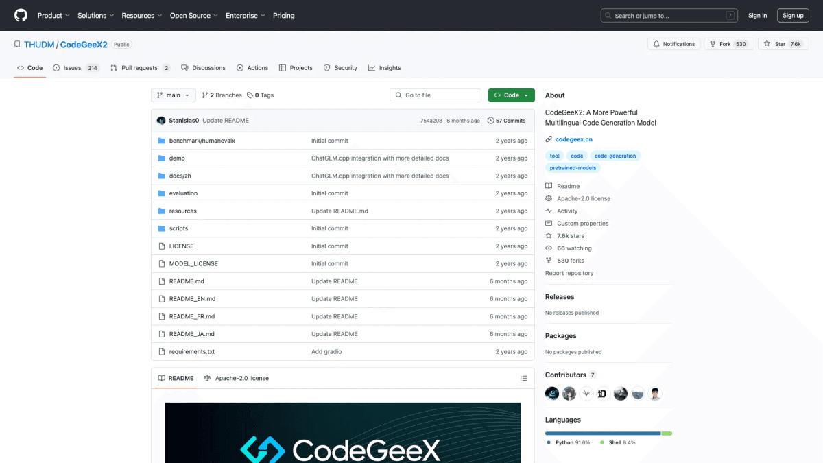 CodeGeeX2