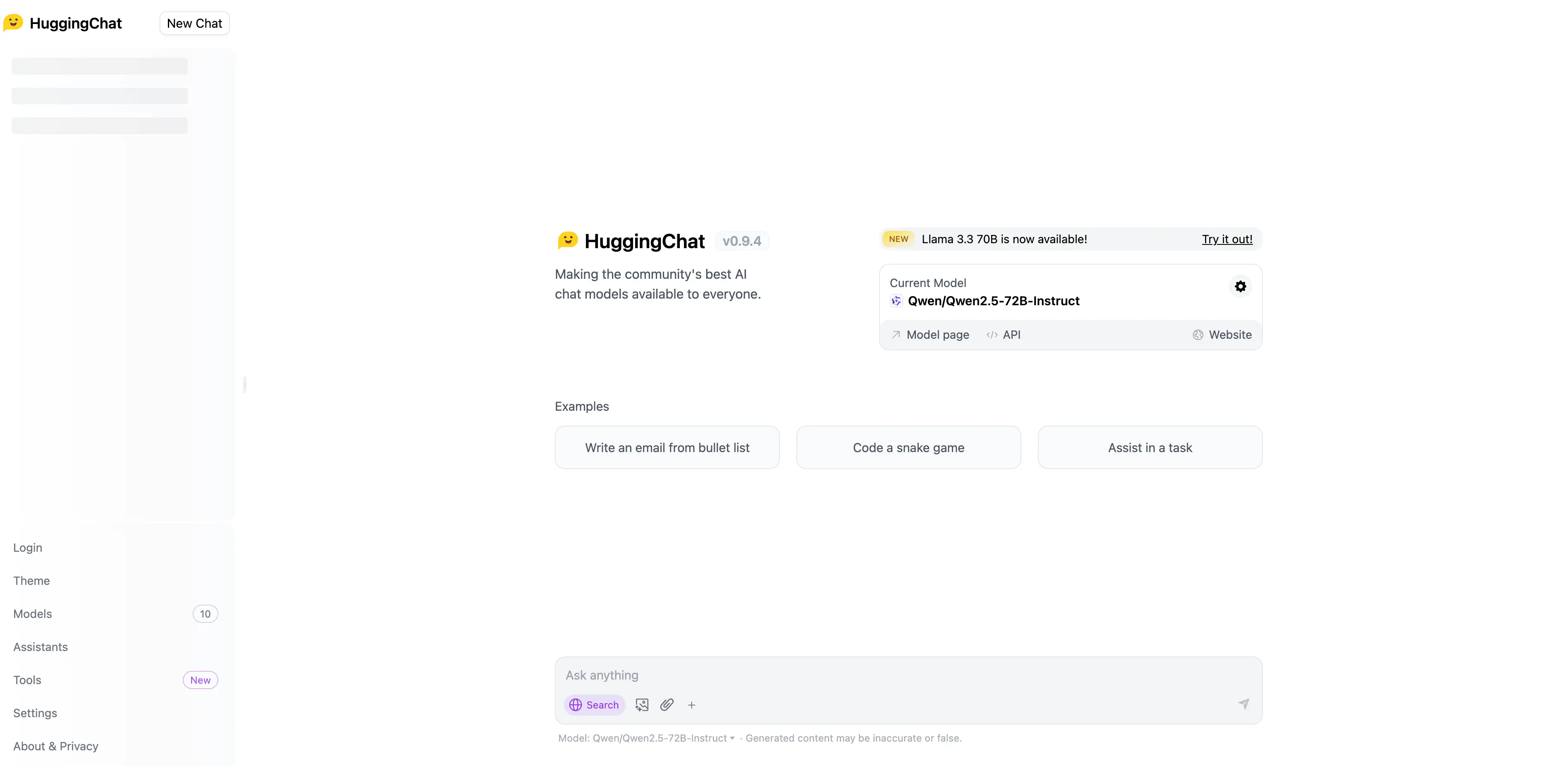 HuggingChat